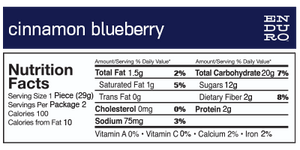 Enduro Bites Cinnamon Blueberry - Enduro Bites Sports Nutrition